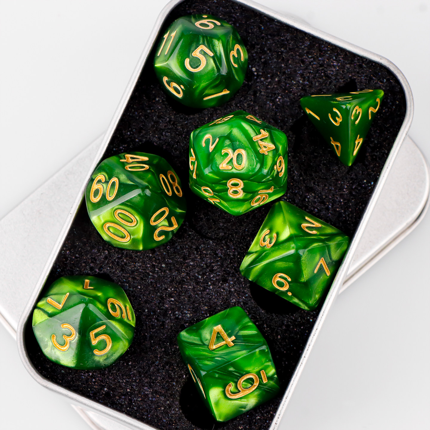 Acrylic Running dice set coc Running board game 20-sided dice DND Dungeons & Dragons dice sieve