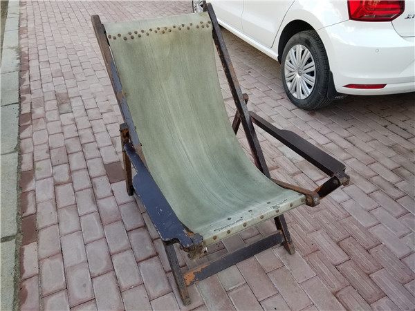 Old deck chair solid wood folding chair-Taobao