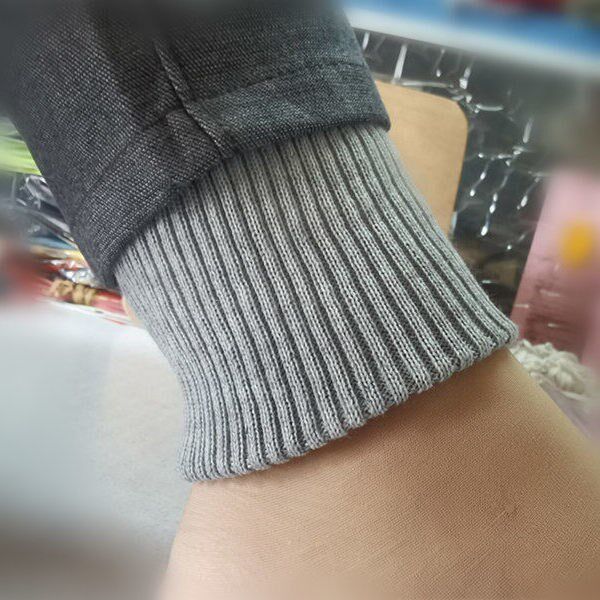 Clothing Tightness edge Shrinking Down down jacket Grey Neckline Accessories Pants Foot Pants Accessories Grown-up Beamline Knit