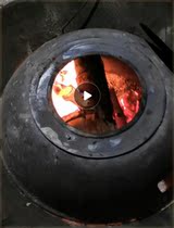 Firewood cooker home rural burning wood firewood New type of outdoor cooking large iron pot table removable ground pan portable firewood stove