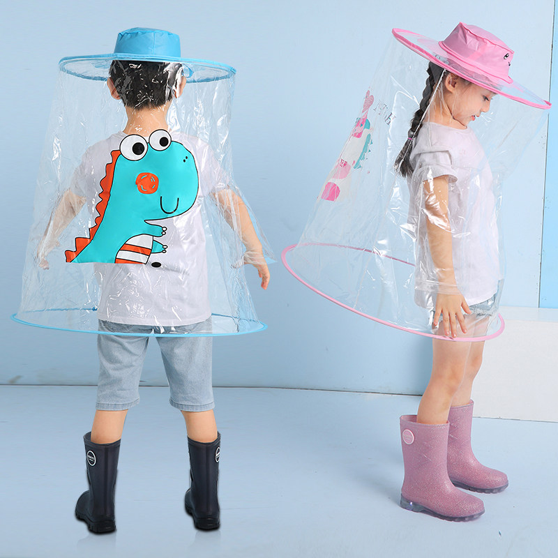 Baby Rain cover Kindergarten Cape Waterproof Rain Cape in Space Raincoat Primary School Kids Rain Gear