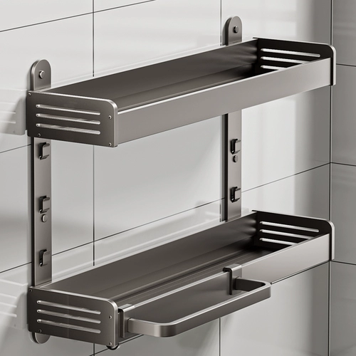 Пожертвование кухонной настенной стойки многослойные многофункциональные настенные приправы.