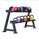 Kettlebell Rack Display Stand for Home and Commercial Use, Men's Gym Kettlebell Multifunctional Commercial Two-Tier Kettlebell Rack