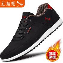 Red Dragonfly Mens Shoes Shoes Fashion 100 Hitch Sports Casual Shoes Softbottom Deodorized Middle-aged Dad Flat Base Shoes Summer