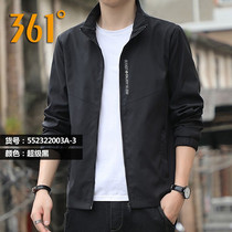361 Sport jacket mens 2024 Summer new shuttle Veloo collar blouses mens body 100 hitch casual clip-shirts