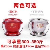 Stainless steel urine jar home night bucket spittoon children adult elderly bedroom high foot thick child indoor toilet