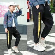 Chàng trai sweatpants 3-12 tuổi quần 2019 mùa xuân và mùa thu mới cho trẻ em bình thường vừa xà cạp trẻ em