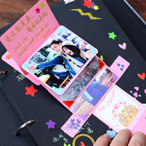 Handbook small organ card fun photo album growth manual folding card diy material decoration creative kindergarten handmade