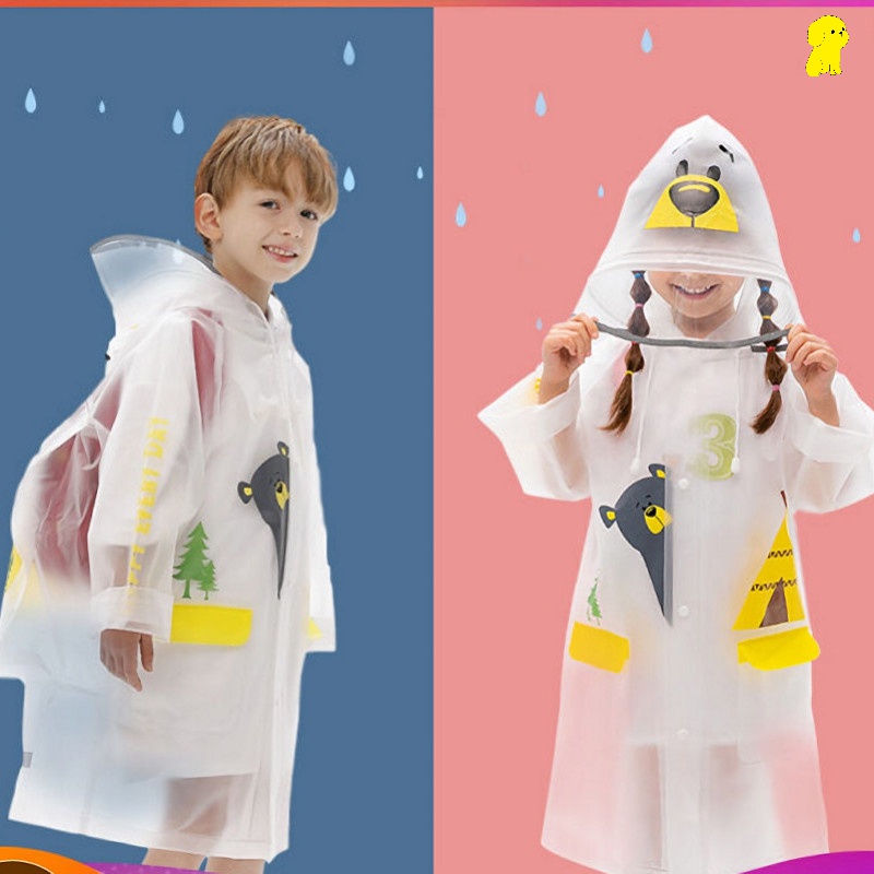 Children's raincoats kindergarten boys and girls Primary School students waterproof children's ponchos
