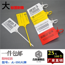 Large number signage Tags RIBBON PLASTIC SEAL LABEL LOCK HANGER LOGISTICS WOVEN BAG LOGO SEAL SIGNING PADLOCK 250