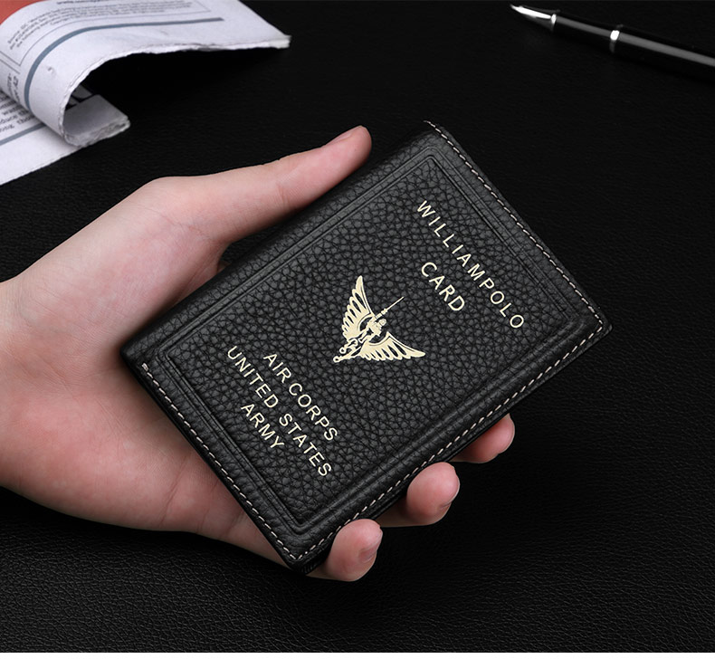 Thẻ King Paul giấy phép lái xe bằng da nam Bao da nam gói thẻ siêu mỏng ví nhỏ bằng lái xe - Chủ thẻ ví lv