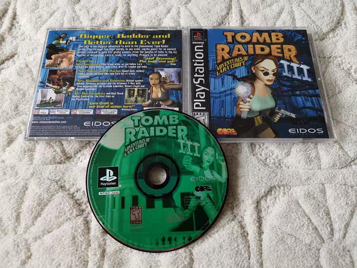 Genuine PS1 Tomb Raider 3 9 New