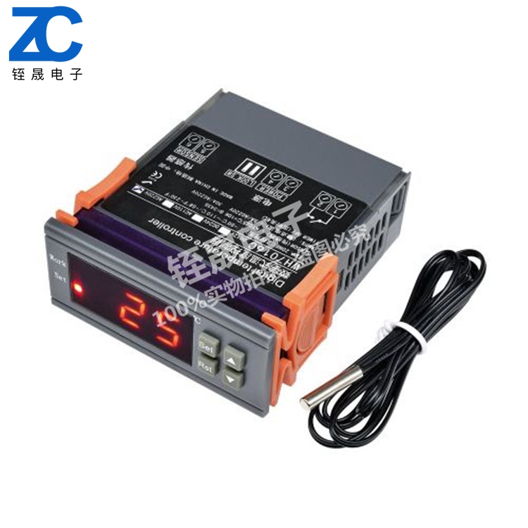 WH7016C High Precision Constant Temperature Electronic Thermostat with Cold and Heat Control DC 12V Digital Thermostat LCD Display