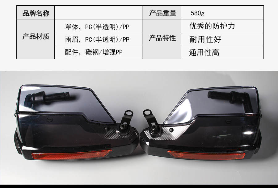 Motorcycle Handguards Electric Wind Shield Tr300/Dl250 Modified Universal for Ninebot Kove 525X M95C+