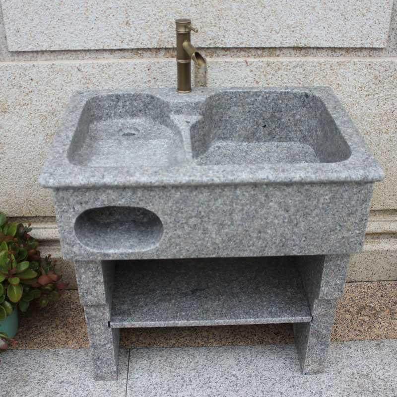 Courtyard Marble Handwashing Pool with Scrub Balcony Stone Washing Sink Toolstone Toolstone