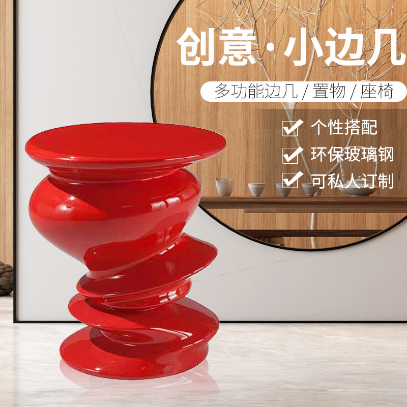 European style light luxury style personality glass steel art Donald Duck shape shaped multi-layer outdoor tea several corners