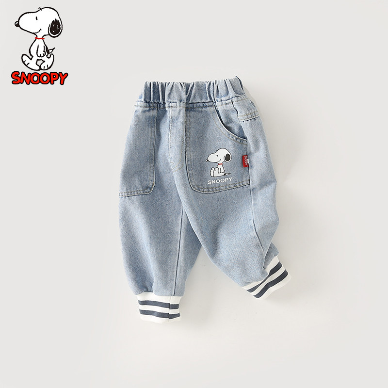 Innu children suit boy girl girl jeans Summer thin new kid baby spring and fall bunches pants