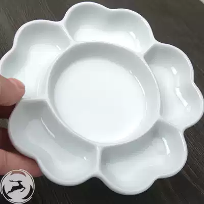 Pigment and pigment plate Chinese painting color plate plastic palette tool palette ceramic art oil painting for students