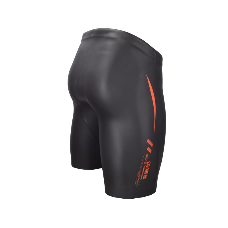 Swimming five-point pants competition training swimming trunks for men and women large buoyancy light leather shorts Forum fitness flax mold every day