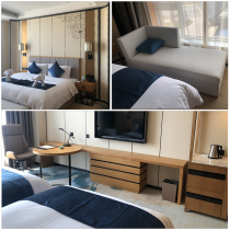 Business hotel rooms Standard room furniture full set of villa bed and breakfast Apartment-style double model room Bed backrest customization