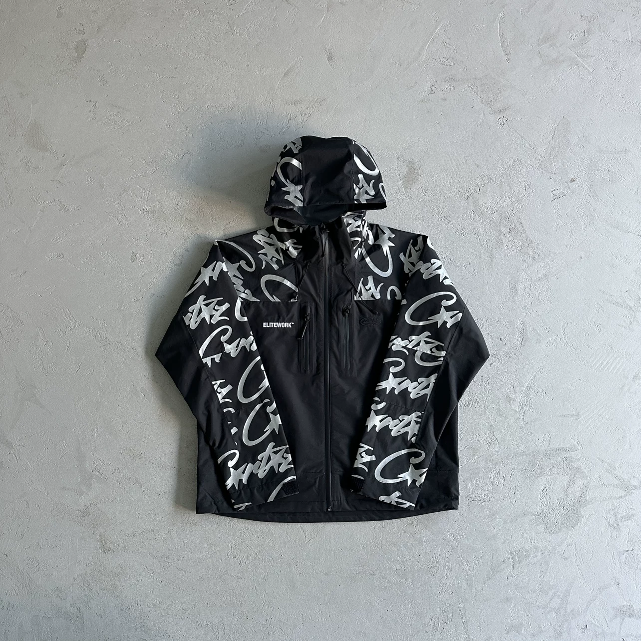 Пуховик Corteiz Demon Island Chongka Jacket Waterproof Windproof Font reflective design Centralcee same model