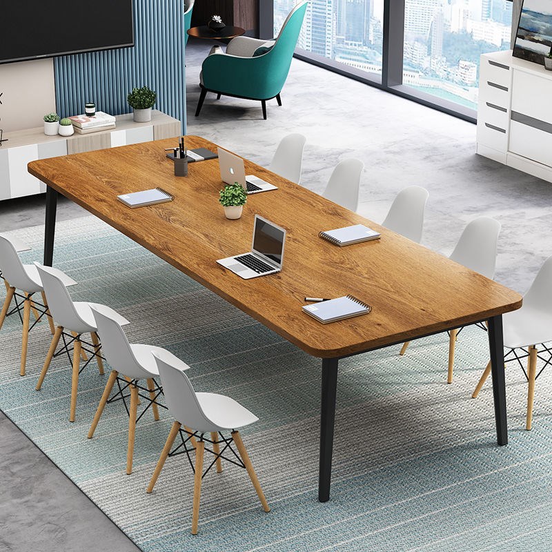 Conference table long table desk simple modern computer desk staff training simple workbench negotiation table and chair combination