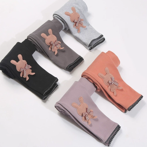 Детские леггинсы, весенние штаны, тонкий осенний кролик, в западном стиле, подходит для подростков