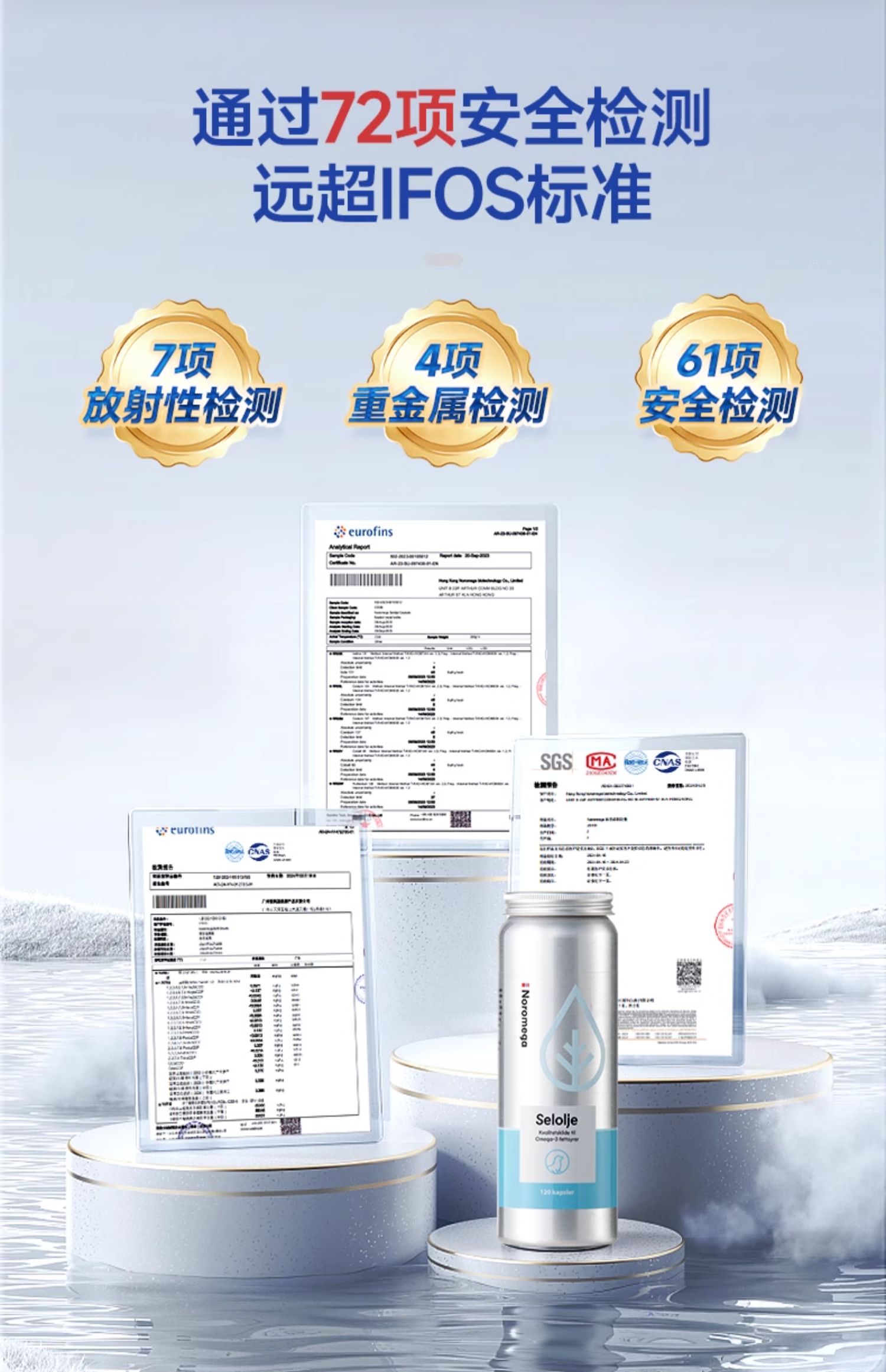 【香港直郵】Noromega海豹油120粒 中老年心血管養護 含珍稀DPA Omega3 北極海豹油 關節彈性支持