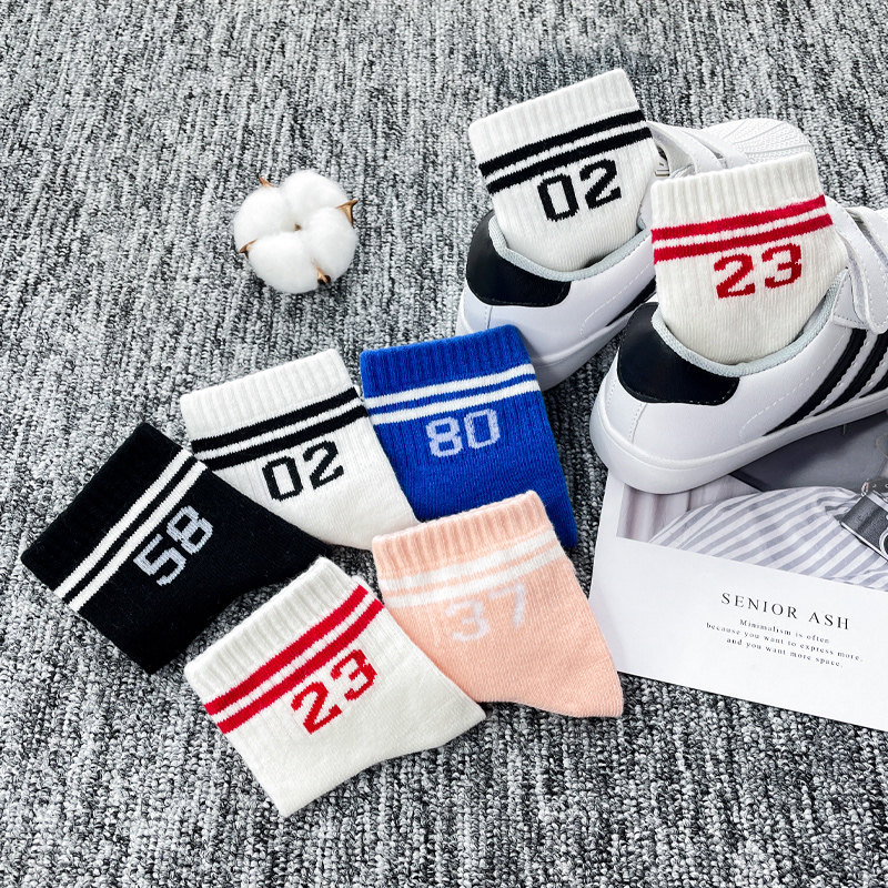 Slide black Korean children's socks boy summer thin socks in anti-skid spring basketball