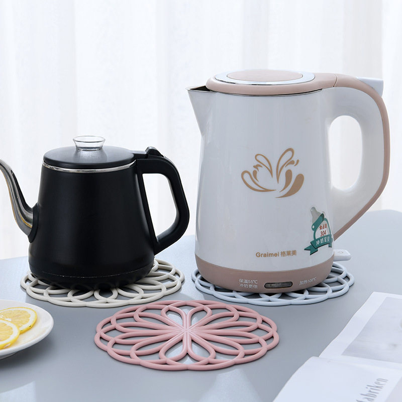 Creative Hollowed-out Prototype Silicone Cup Cushion SOUTH KOREA STYLE PAN PAD INSULATION MAT THICKENED NORDIC CUP MAT TABLE BOWL MAT PAN MAT-Taobao