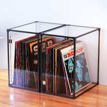 Simple high-definition vinyl record rack LP storage storage box record box LP vinyl cabinet acrylic series storage rack