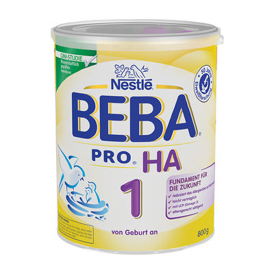 德国雀巢BEBAHA适度水解蛋白婴幼儿低敏奶粉1段原装进口