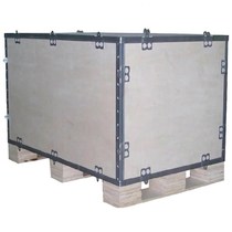 Wood Frame Steel Buckle Freight Fumigation Box Company Large Items Clad side hoardings Fumigated Wooden Boxes Custom Wood Board Assembly