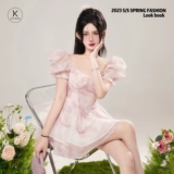 Дизайнерский летний наряд маленькой принцессы, платье, рукава фонарики, тренд сезона