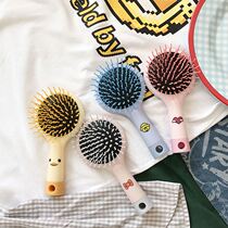 Korean cartoon cute airbag comb with mirror Anti-static portable air cushion comb Massage comb Creative small comb