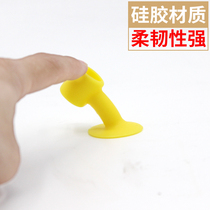 Silicone door suction-free punching door handle anti-crash cushion toilet door buffer door stopper