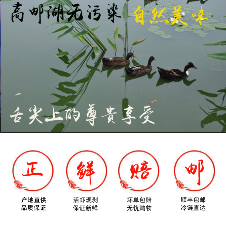 喜福鸿运 特级冷冻免上浆河虾仁 净重2斤 分装5袋 已去虾线 图3