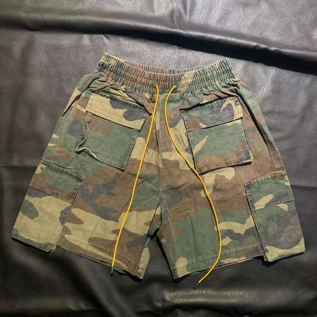Стиль Rhude 19SS того же камуфляжа, стирка водой, старый уличный OS свободный вариант рабочих шорт, карманные shell-панты брюк