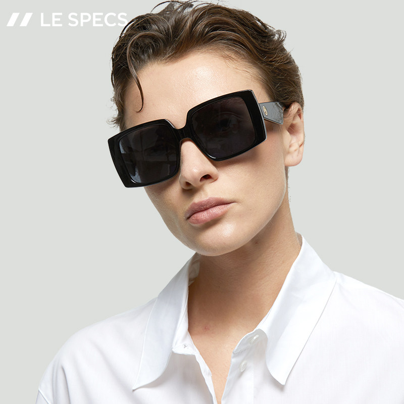 Le Spece sunglasses simple and versatile big frame driving sunglasses female big face slim GETTER