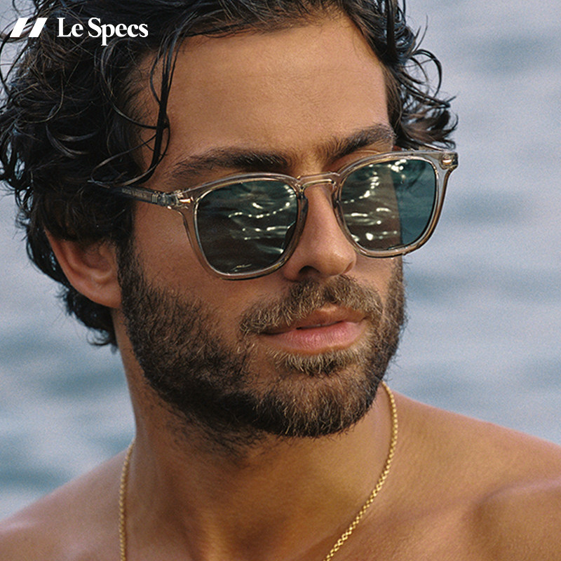 Le Specs sunglasses 2022 European and American transparent plate all-match retro sunglasses female NO BIGGIE