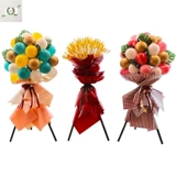 Свадебное украшение для двора, свадебное украшение в сельской местности, на открытом воздухе, креативное праздничное украшение, принадлежности для открытия двери, воздушный шар, корзина с цветами