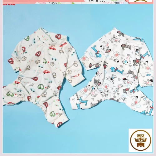 Летняя пижама для маленьких собак, бишон фризе, корги, щенок французского бульдога, весенне-летняя одежда для домашних собак, детская книжная полка бишон фризе