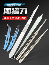 Farming Veterinary castration knife stainless steel castration knife willow leaf piglet pen type chick chick incised surgical blade castration