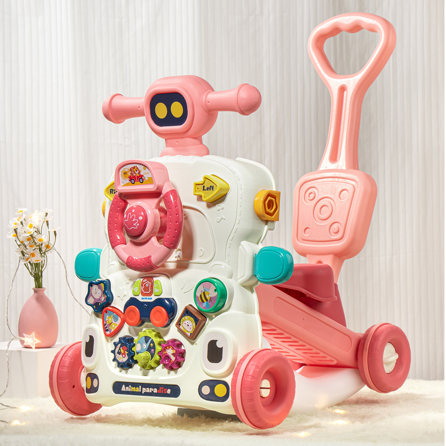 Baby Walker Multifunctional Six-In-One Children's Stroller Gift Box Baby Gift Toy Sliding Walking Aid