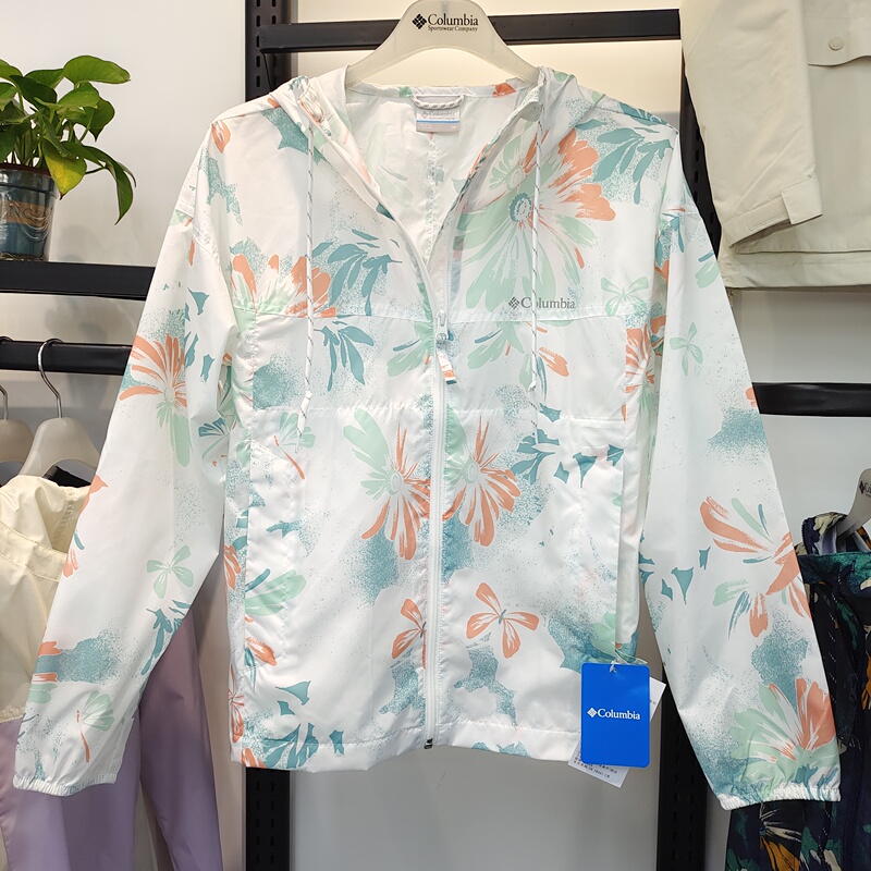 Special Offer for Spring and Summer New Columbia Outdoor Women's Lightweight Breathable Floral Sun Protection Skin Jacket Wr4631