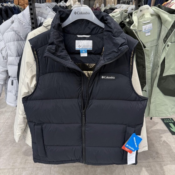 2025 Autumn and Winter Columbia Men's Outdoor Gold Dot Thermal 700 Fill Goose down Vest We4939