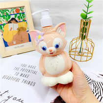 Cute web Red small fox press Split Bottle Child Body Lotion shampoo Shampoo Cartoon Modelling Empty Bottle