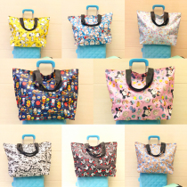 Cartoon Snoopy large-capacity environmentally friendly folding duffel bag can be hung on the suitcase to bag Superman shoulder bag shopping