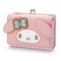 New cute melody laurel dog pudding short wallet womens casual lock wallet Cute childrens wallet