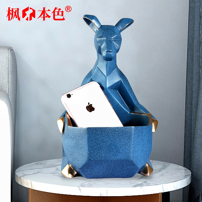 Minimalist kangaroo swing piece containing box living-room wine cabinet TV cabinet Xuanguan Accessories Cashier's Candy Jar Name sheet Box